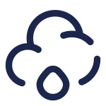 Cloud Waterdrop SVG Icon